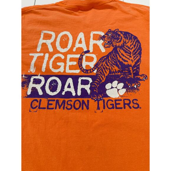 CLEMSON TIGERS Comfort Colors T Shirt Roar Tigers Roar Orange Adult Size S (123) - Picture 5 of 8
